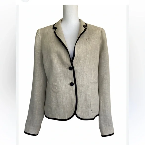 J Crew 100% linen blazer - Picture 2 of 8